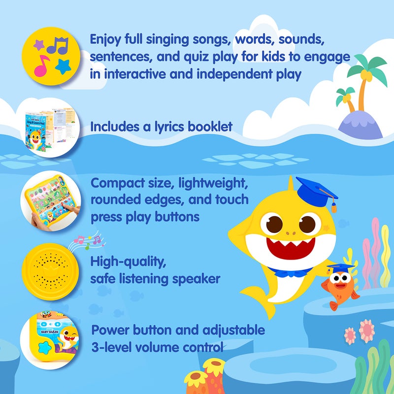 Pinkfong Baby Shark Sing & Learn Sound Toys: Smartphone, Sound Pad, and Learning Flash Card Bus (Baby Shark Sing & Learn Pad) - Image 3