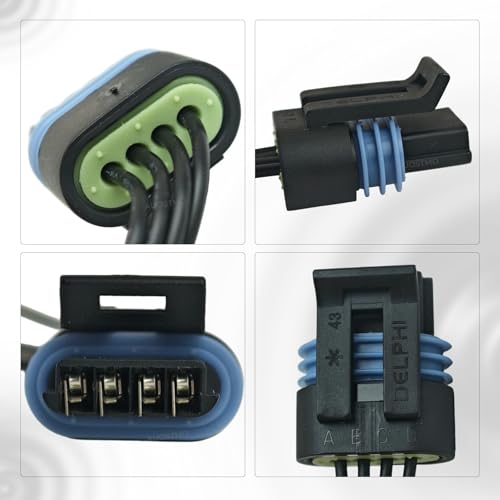 AUOSTMO Idle Air Control (IAC) Valve Connector Pigtail, Fits GMC Buick Pontiac Olds Cadillac, Dodge Jeep Isuzu Chevrolet Chrysler Lumina Camaro Firebird Corvette Tahoe/Suburban, C/K Trucks, Express, Yukon - Image 4