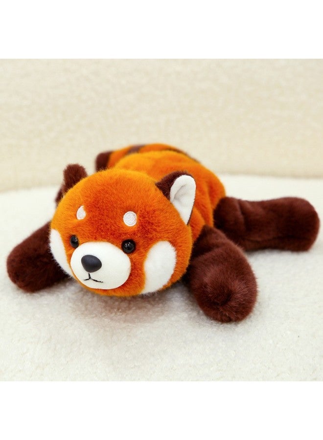 Palm Pocket Lie Down Series Doll Plush Toy Penguin Dog Dinosaur Doll Children's Companion Muppet Doll-Color:Very Precious Fragrant Three Poses-red Panda-Height:20cm