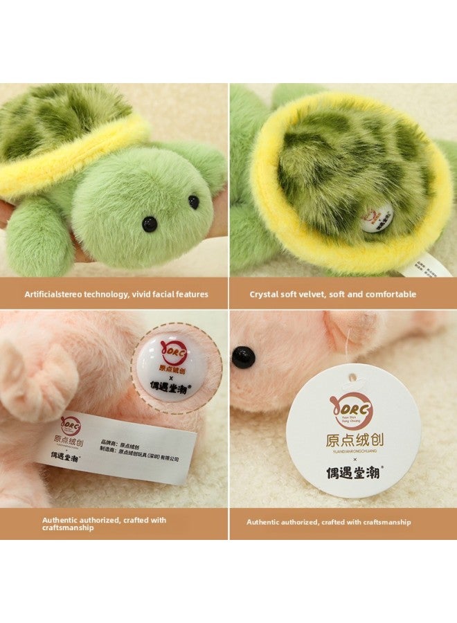 Palm Pocket Lie Down Series Doll Plush Toy Penguin Dog Dinosaur Doll Children's Companion Muppet Doll-Color:Very Precious Fragrant Three Poses-red Panda-Height:20cm