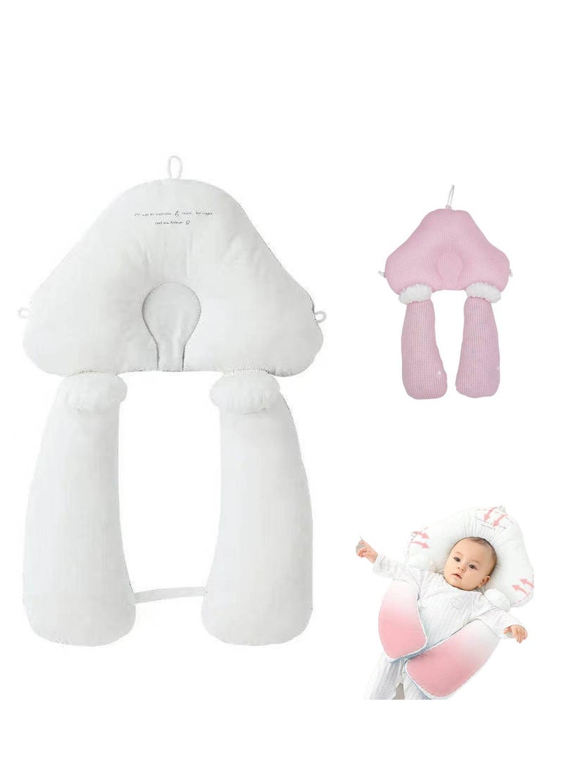 KCDMBUE Adjustable Baby Nursing Pillow with Memory Foam, Breathable Head Shaping Pillow for Newborns, Nursing Support Cushion for Breastfeeding & Bottle Feeding  - Image 1