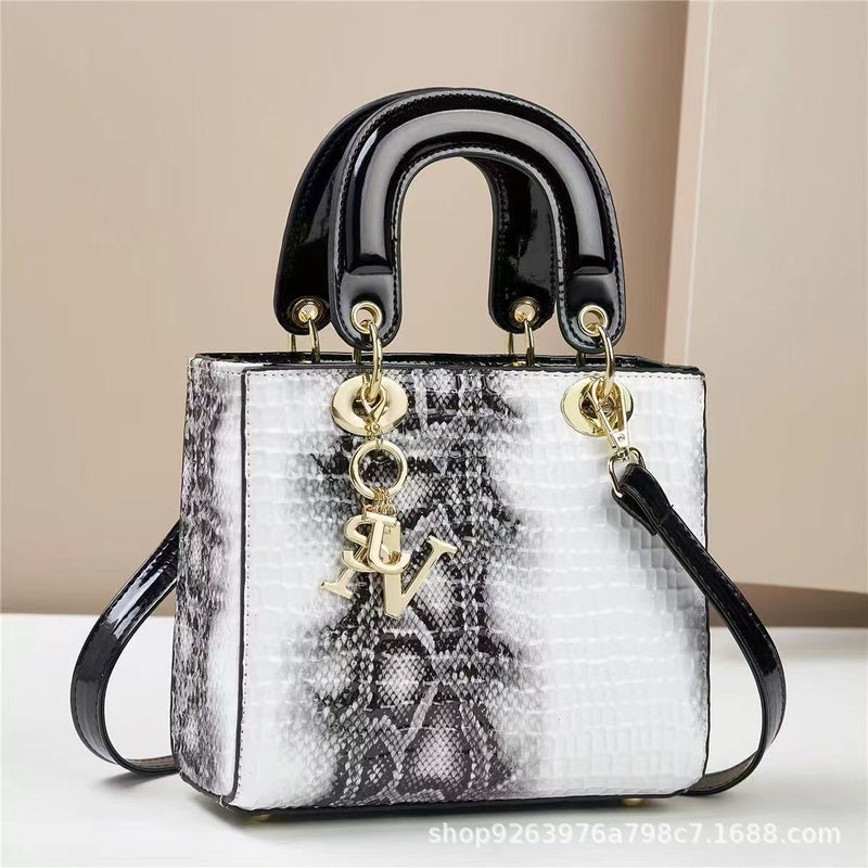 New Fashion Stone Pattern All-Match Diana Shoulder Bag Light Luxury Commuter Best-Selling Crossbody Women'S Handbag Bag - Image 3