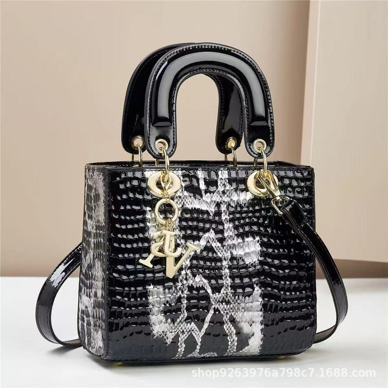 New Fashion Stone Pattern All-Match Diana Shoulder Bag Light Luxury Commuter Best-Selling Crossbody Women'S Handbag Bag - Image 2