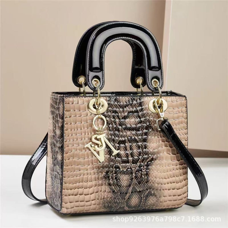 New Fashion Stone Pattern All-Match Diana Shoulder Bag Light Luxury Commuter Best-Selling Crossbody Women'S Handbag Bag - Image 5