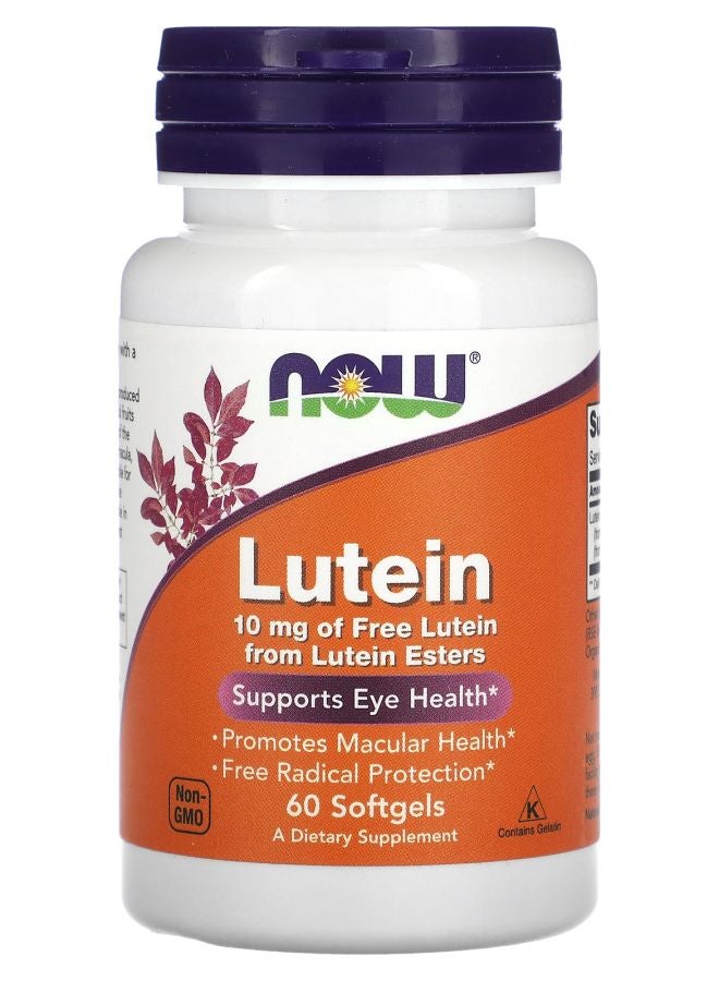 now Lutein 10 mg 60 Softgels
