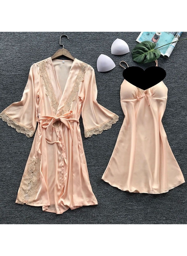 Nariele Pajama Dress Large Solid Color Set