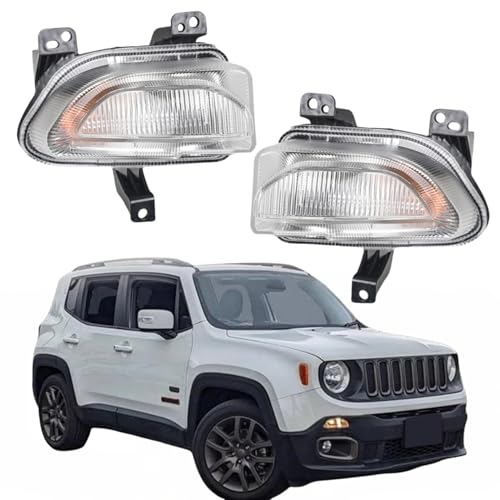 WFLNHB 1 Pair Left & Right Side Turn Signal Parking Lights Replacement for Renegade 2015 2016 2017 2018 Front Turn Signal Lamps Marker Lamp Lights 68256432AA CH2531105 - Image 1