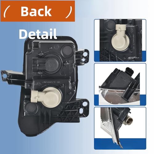 WFLNHB 1 Pair Left & Right Side Turn Signal Parking Lights Replacement for Renegade 2015 2016 2017 2018 Front Turn Signal Lamps Marker Lamp Lights 68256432AA CH2531105 - Image 4