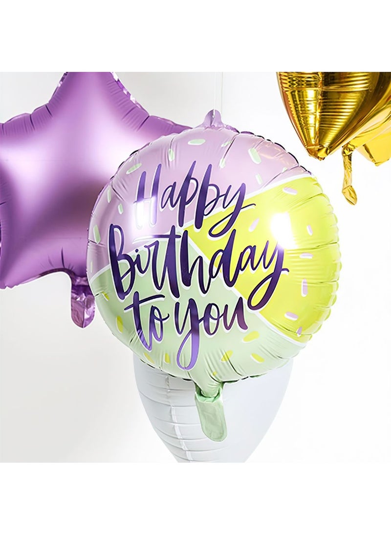 Folat Happy Birthday To You Balloon Color Mix 45 cm - Image 3