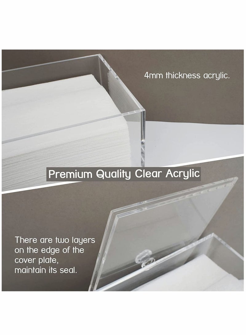 كابتن تيك Dryer Sheet Holder, Dryer Sheet Dispenser, Acrylic Container Storage Box for Laundry Room Organization, Holds Dryer Sheets, Dryer Balls, Clothes Pins, Laundry Pods - Image 4