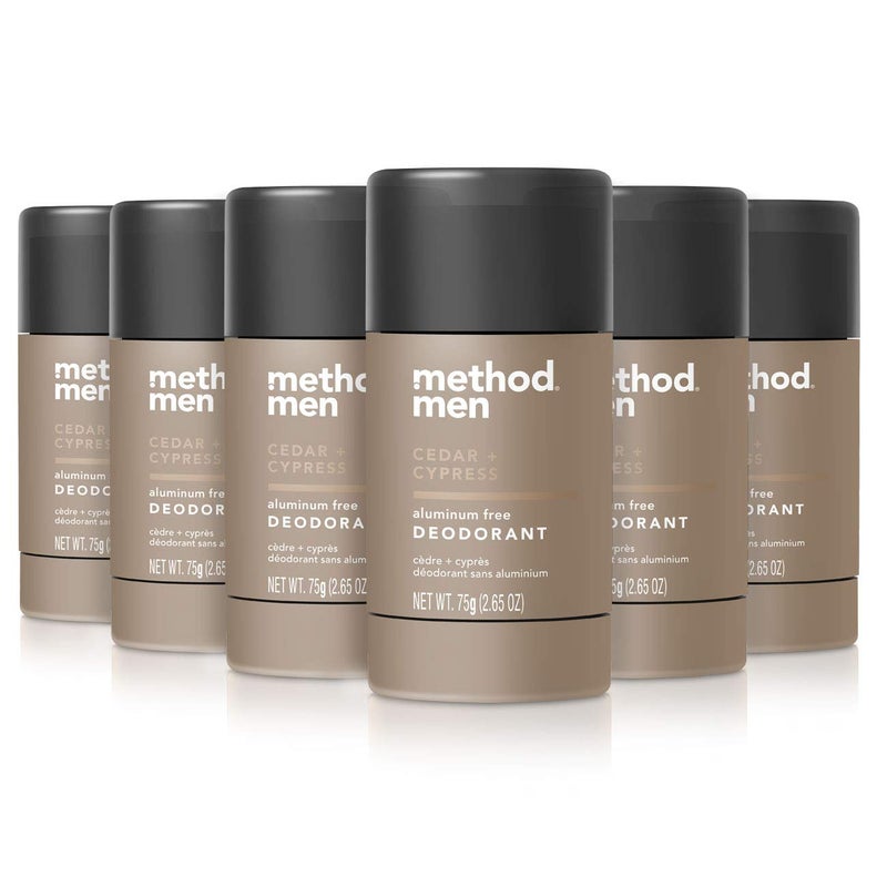 Method Mens Aluminum-Free Deodorant, Cedar & Cypress, 2.65 Ounce (Pack of 6) - Image 1