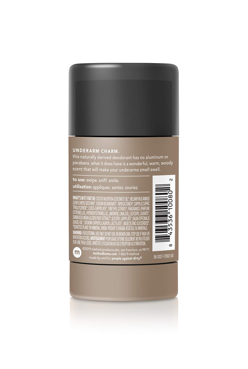 Method Mens Aluminum-Free Deodorant, Cedar & Cypress, 2.65 Ounce (Pack of 6) - Image 2