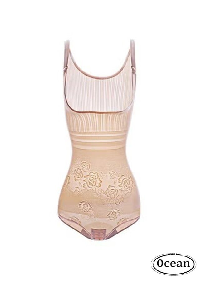 JS Women's Body Shaper High Waisted Tummy Control Corset Bodysuit Slimming Seamless, Body Slim Shapewear, Corset Shapewear, Suitable for Daily Life and Exercise, Complexion - Image 1