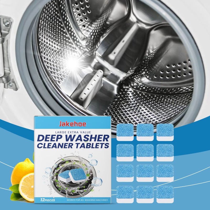 Jakehoe Washing Machine Cleaning Effervescent Tablets Clean Dirt, Remove Odor And Leave Fragrance Drum Cylinder Cleaning Tablets - Image 2