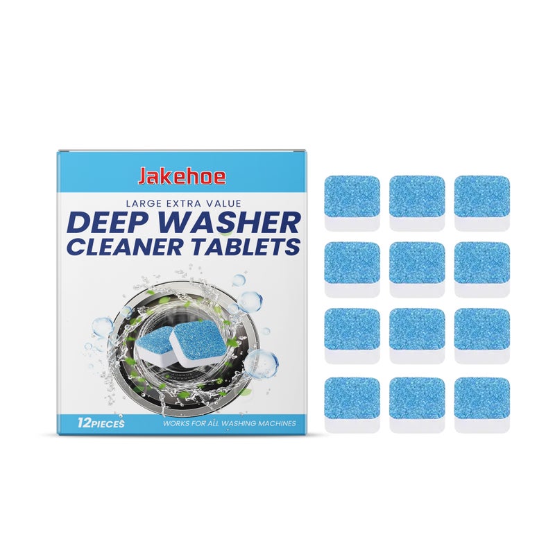 Jakehoe Washing Machine Cleaning Effervescent Tablets Clean Dirt, Remove Odor And Leave Fragrance Drum Cylinder Cleaning Tablets - Image 1