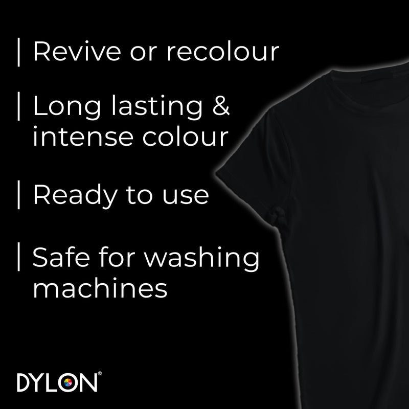 DYLON صبغة ديلون للغسالة 350 جرام 12 أسود مخملي - Image 3