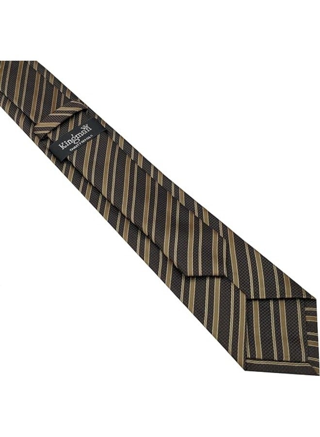 Kingman ربطة عنق رسمية للرجال - ربطة عنق رجالي - ربطات عنق للقميص والبدلة - طراز حديث - Image 4