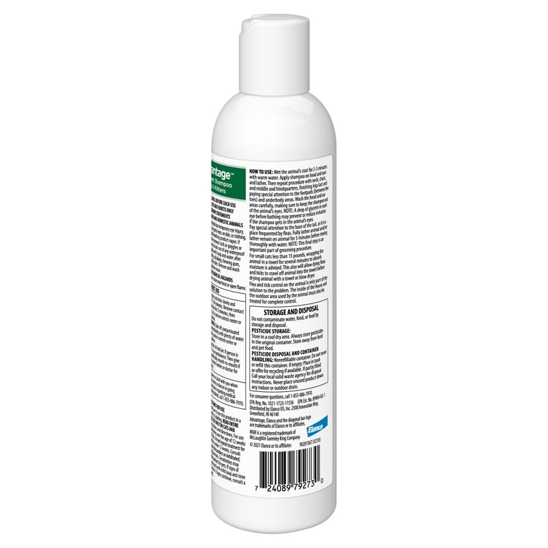 Advantage Cat Flea & Tick Shampoo for Kittens & Adult Cats | Kills Fleas & Ticks | 8 oz. - Image 2