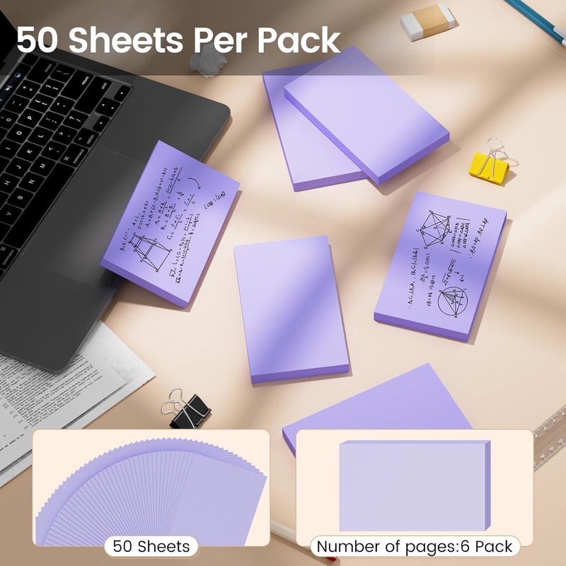 Ciphyfee Index Cards 3x5 Inch, 300sheets, Flash Cards, Blank Purple Note Cards Paper For Studying, Schools Supplies, College, Office And Home Organization, Note Taking Supplies - Image 3
