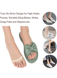 Ant 4-Pair Women's Toe Cover with Padding, Toe Topper Half Socks, No Show Toe Cover Liners Sock for Relief Pain, Sole of the Foot Protection Pads for Sandals Heels  - Image 5