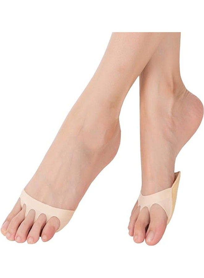 Ant 4-Pair Women's Toe Cover with Padding, Toe Topper Half Socks, No Show Toe Cover Liners Sock for Relief Pain, Sole of the Foot Protection Pads for Sandals Heels  - Image 4