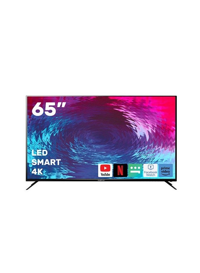 65 Inch HD LED Smart TV, Black - LEDCT3065SU