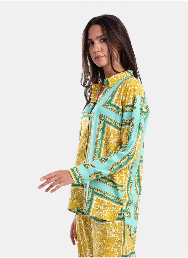 Carina - Luxurious Printed Shirt - Image 1