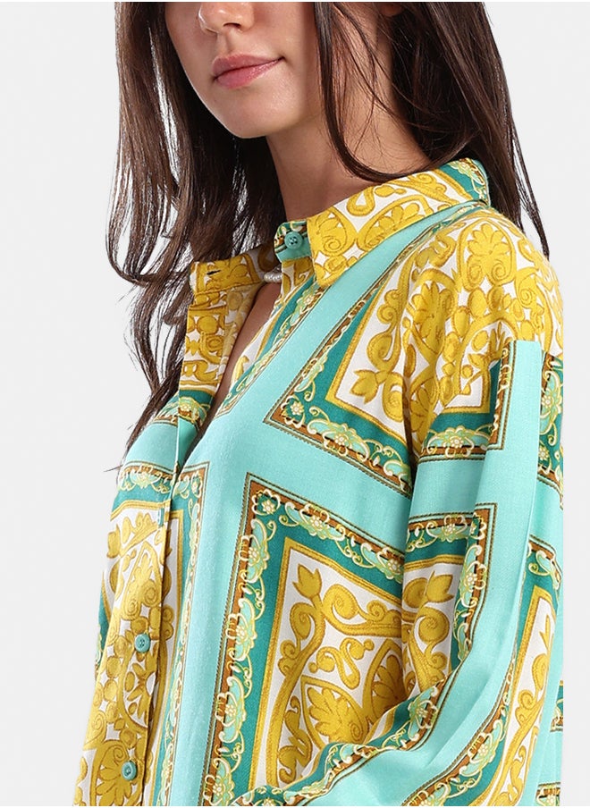 Carina - Luxurious Printed Shirt - Image 1
