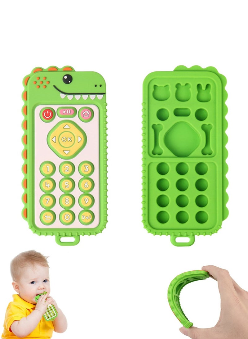 كوميسبيل تلفزيون تحكم عن بعد شكل لينة مضغ اللعب ، ولعب اطفال التعليم المبكر الحسية ( 0-12 شهرا ) ، 1 حزمة - Image 1