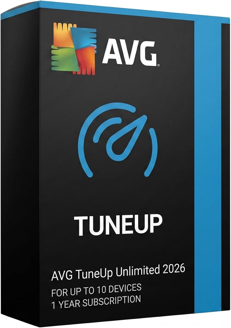 AVG TuneUp Unlimited 2026 | لـ 10 أجهزة | سنة واحدة | إزالة الملفات غير المرغوب فيها وتسريع النظام | - لنظام Windows وmacOS وiOS وAndroid - Image 1