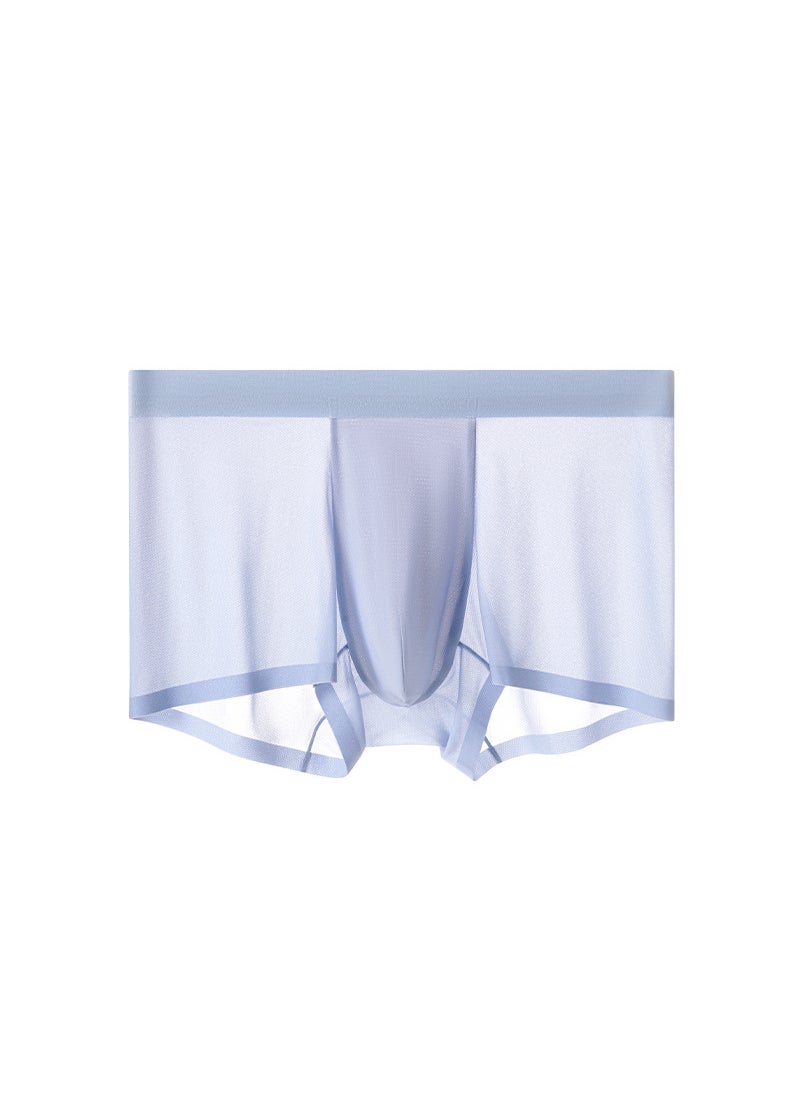 Generic - Men Live Broadcast Mid-waist Seamless Boxer Shorts Spring Summer Ice Silk Breathable Thin Style Boxer Head Four-corner Pants Seaweed Green - Image 1