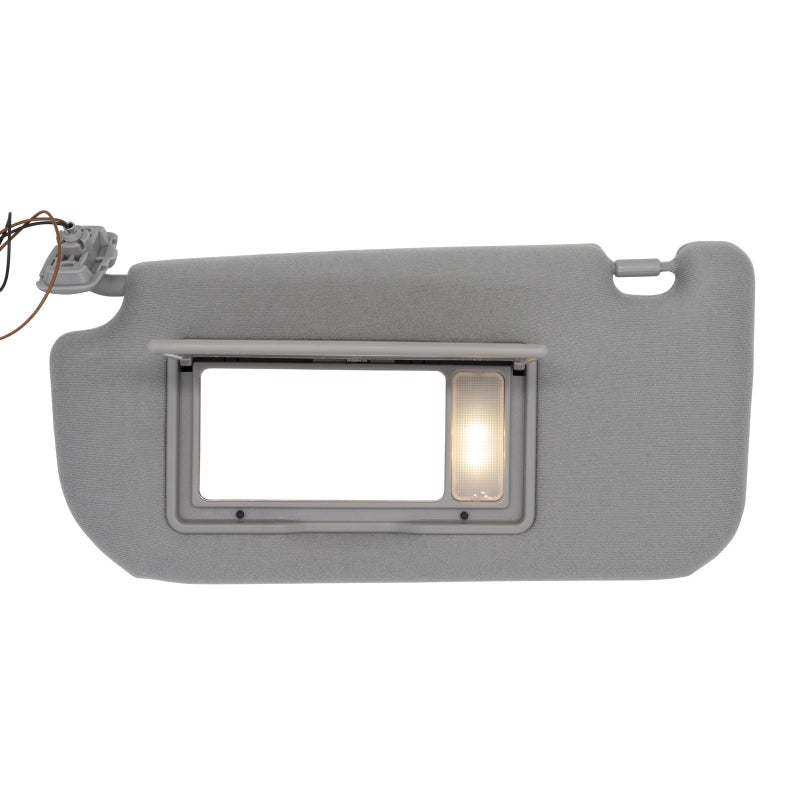 NHILES Driver Left Side Sun Visor Replacement Fits for KIA Sportage 20052010 Sunshade with Light 852021F690LX Color Gray