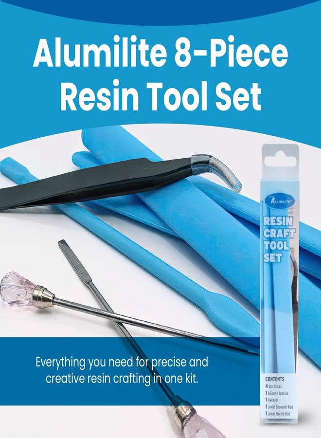 Alumilite Resin Tool Set, 8 Pieces, Easy-to-Clean Tools for Epoxy Project - Image 2
