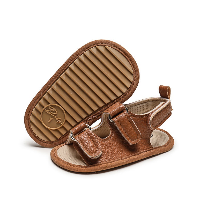 Summer Unisex Baby Anti-Slip Shoes Brown 