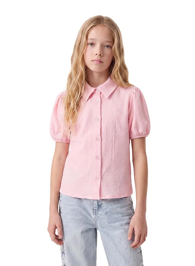 كوتون Balloon Sleeve Shirt