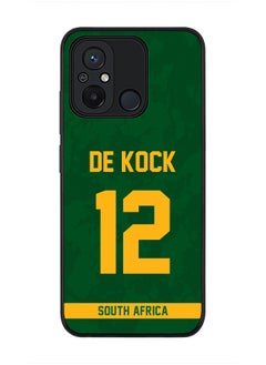 Cover for Xiaomi Redmi 12C 4G Case, Rugged Black Slim Fit Soft Flexible Thin Protective Phone Cases - Player Name - David Miller, Jersey Number- 10