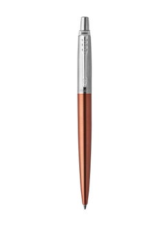 PARKER 1-Piece Jotter Ballpoint Pen Blue Ink Medium Tip Chelsea Orange Barrel  - Image 3
