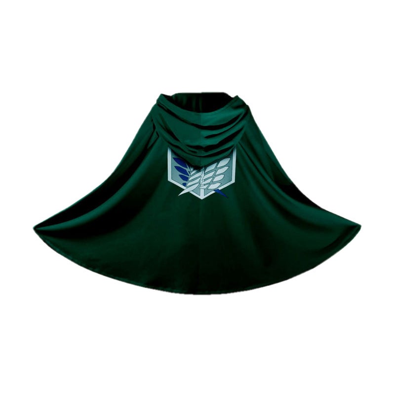 The Giant Investigation Corps Wing of Liberty Soldier Long Cloak Cloak cosplay Garment Spot Attack Green Cloak 