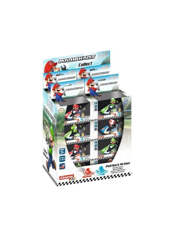 Carrera Pull & Speed Mario Kart I 1:43 Scale I Assorted Styles - Image 1