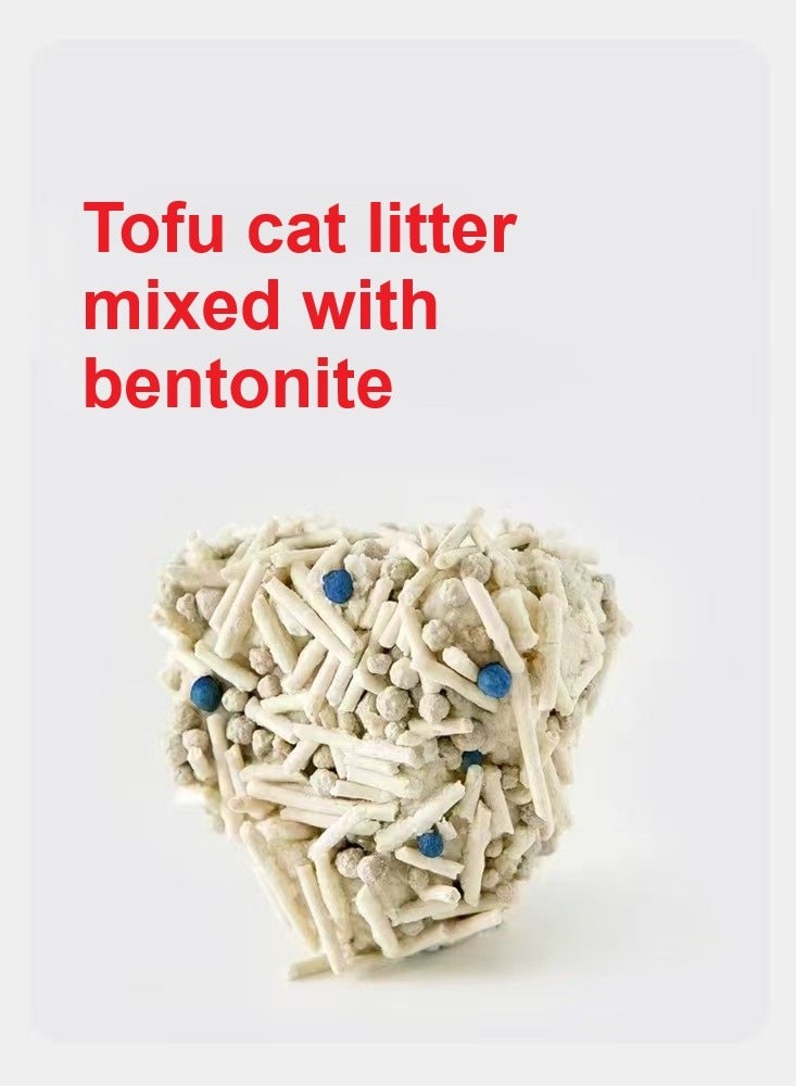 basscat tofo mix cat litter,tofu mix cat litter,2.5kg per bag,4 bags package. Enviroment-friendly cat litter, economical cat litter  - Image 4