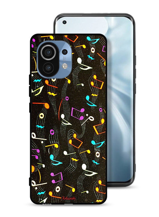 Tolwak Xiaomi Mi 11 Protective Case Cover Music Fabric Pattern - Image 1