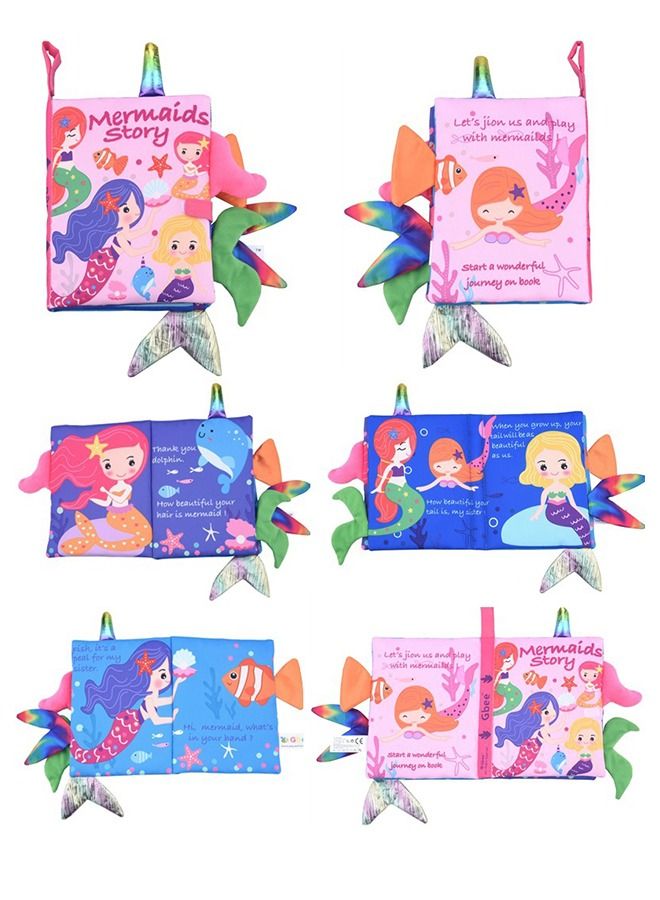 2-Pack Sensory Development Cloth Books, Early Education Baby Toys for 0-3 Year Olds - Image 5