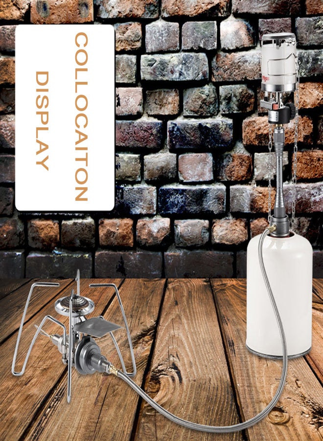 Campingmoon Gas Stove Adapter Hose with Fastener Base for Camping Cooking Picnic - Image 4