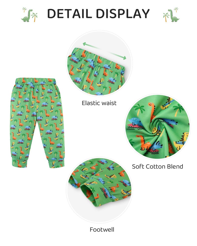 Latnnut Newborn Clothes Baby Boy Outfits Dinosaur Print Short Sleeve Onesies & Pants Infant Cotton Clothing Set for 0-3 Months - Image 4