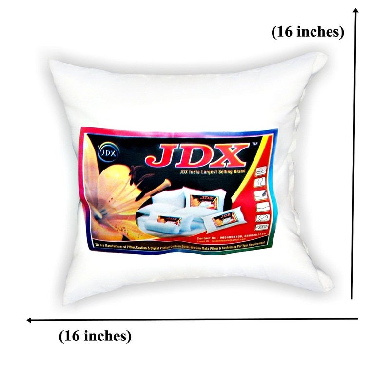 JDX Conjugated Hollow Fibre Cushion Filler Pillow Set of 5 Size 16x16 Inches 18048-5-16x16 - Image 2