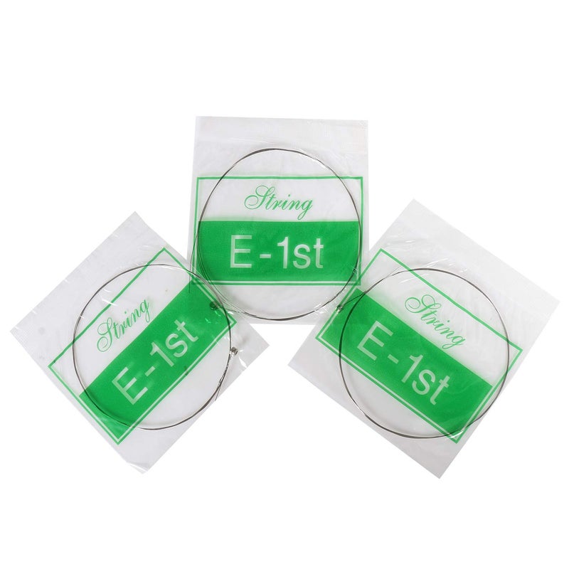 Juarez E 1st x 3 pc Acoustic Guitar Stainless Steel Strings Set, Clear Tone, Hollow Ball End - Image 4