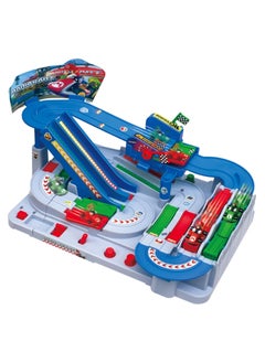 Epoch MARIO KART RACING DELUXE PLAYSET, RACE AROUND THE TRACK, 2 KART FIGURES INSIDE  - Image 1