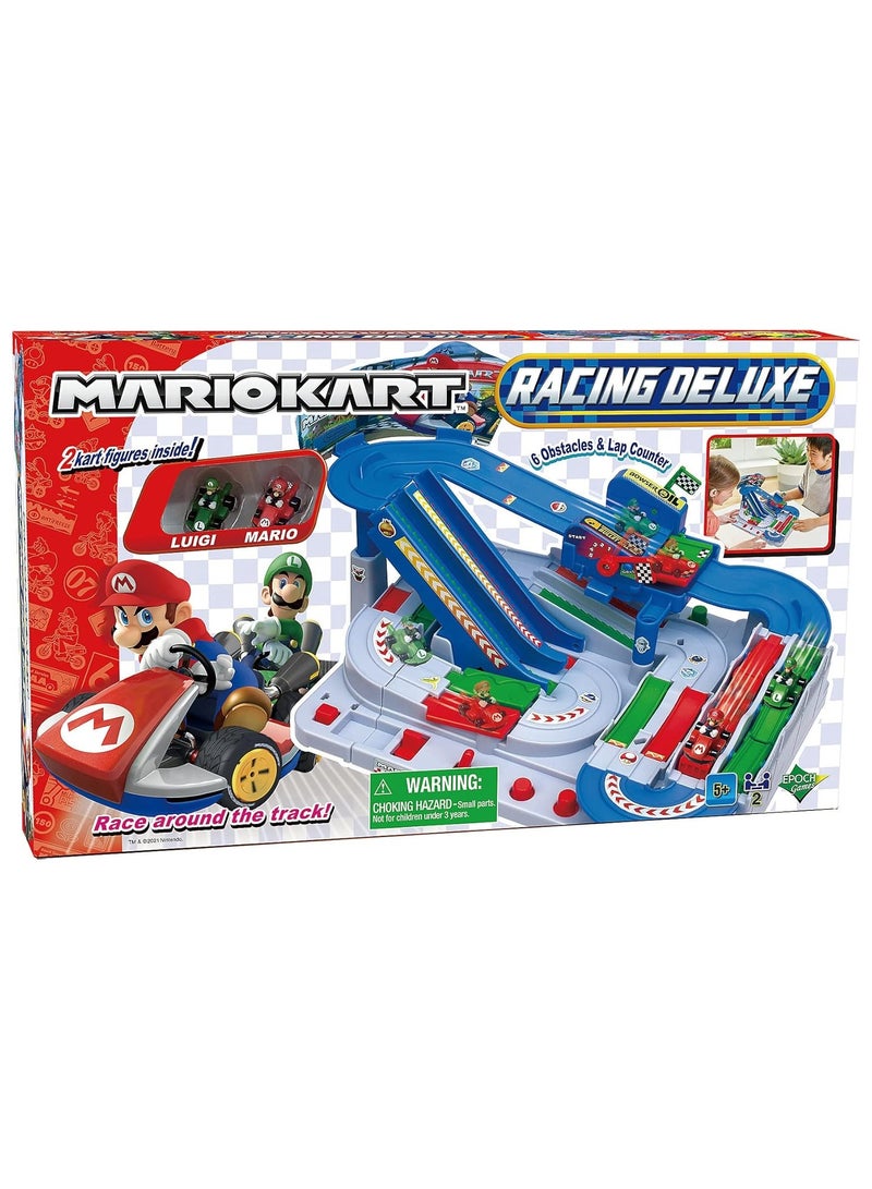 Epoch MARIO KART RACING DELUXE PLAYSET, RACE AROUND THE TRACK, 2 KART FIGURES INSIDE - Image 5