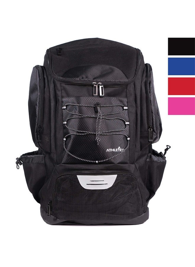 Athletico Swim Backpack Pool Bag With Wet & Dry Compartments For Swimming, The Beach, Camping And More (Black)  - Image 2
