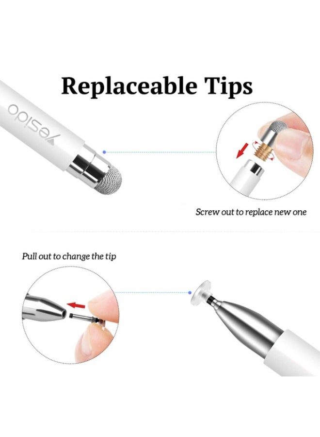 يسيدو قلم لمس ذكي ST02 سعوي 2 في 1، مناسب لأجهزة iPad وApple وiPhone وAndroid وSamsung. - Image 2